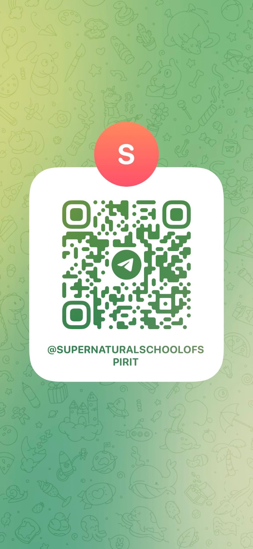 Supernatural School Telegram QR